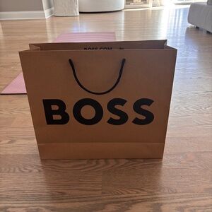 Hugo Boss Logo Shopping Bag Gift Bag Larger Size NEW